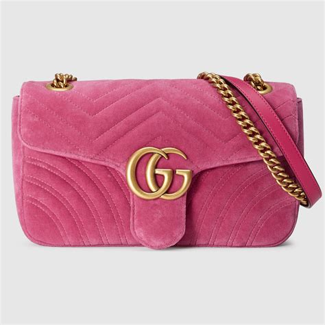 pink velvet gucci purse|small Gucci velvet bag.